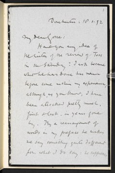 Hardy's letter to Edmund Goss