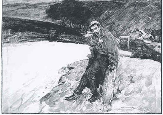 Jude at the mile-stone. November 1895.